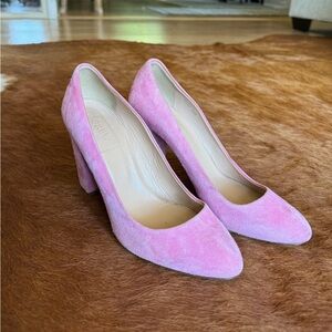 J Crew Leather pink heels
